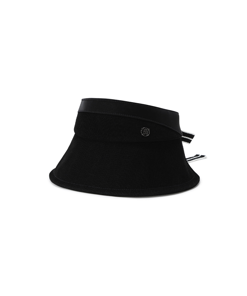 Women's Layered Wide Visor - Black