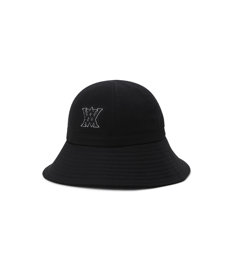 Women's Fabric Mix Bucket Hat - Black