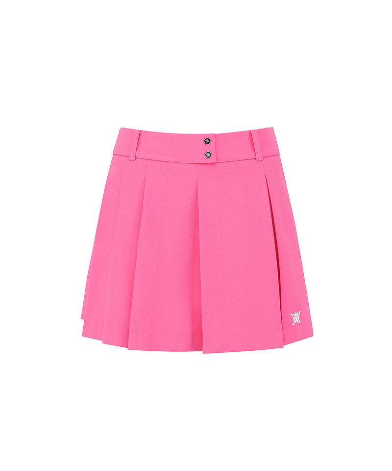 Women's Pleated Half Pants - Pink