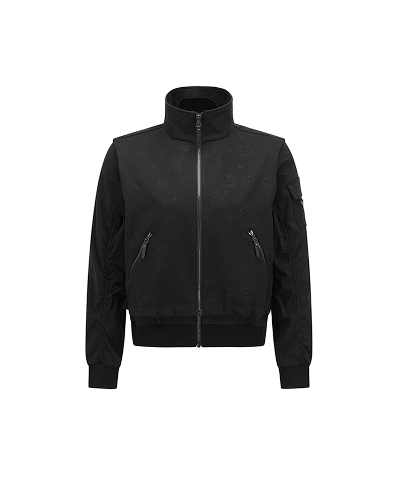 Women's 2 In 1 Embo Logo Jacket Set - Black