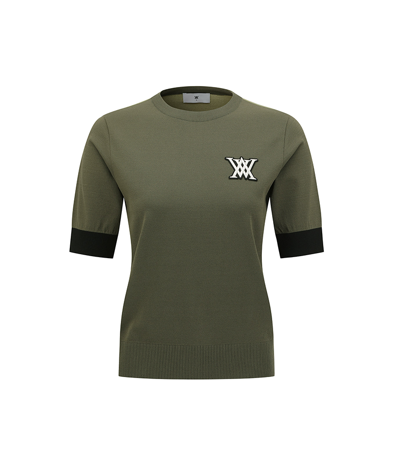 Women's Transition Short Sleeve Sweater - Khaki