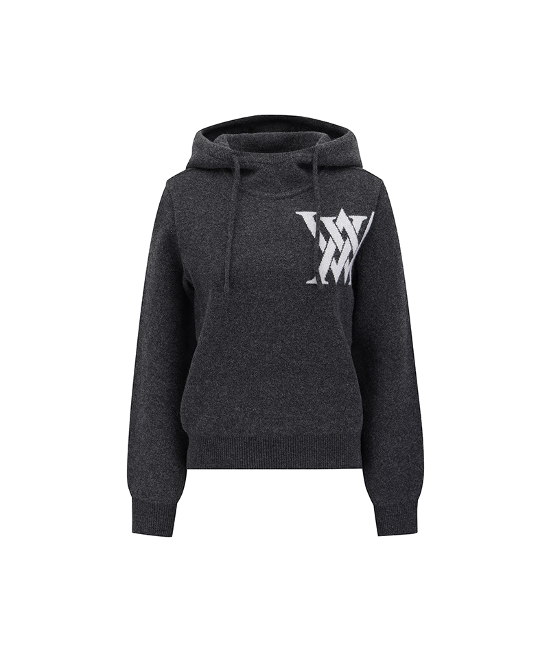 Women's Comfort Hoodie Knit - Charcoal Grey