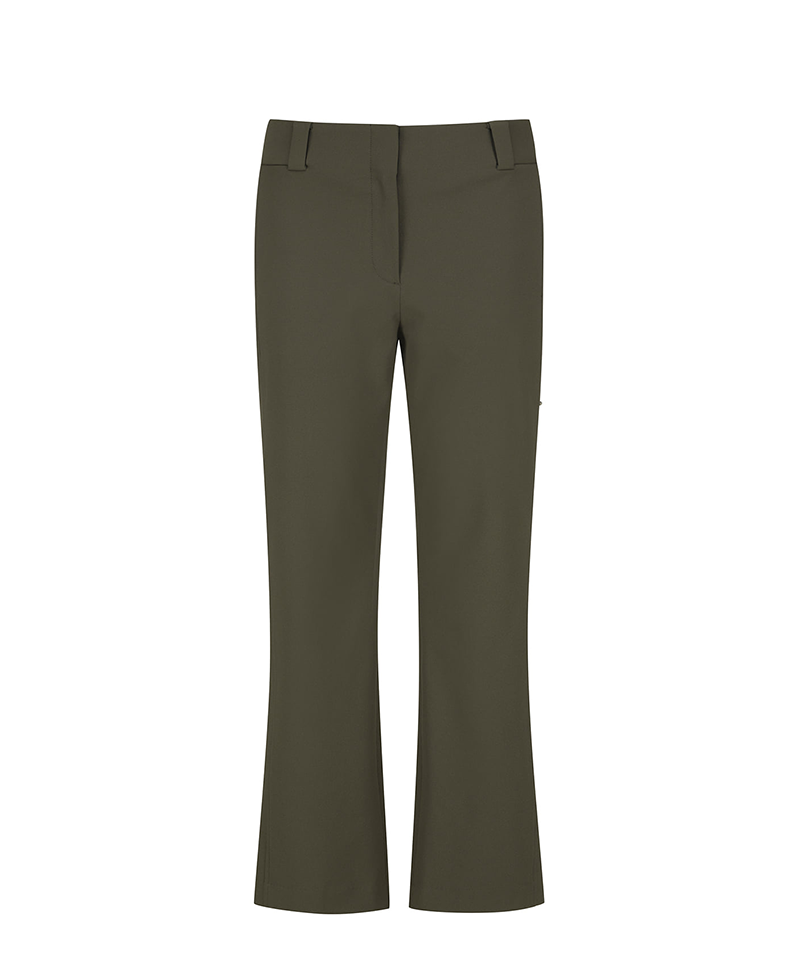 Women's Semi Boot Cut Pants - Dark Khaki