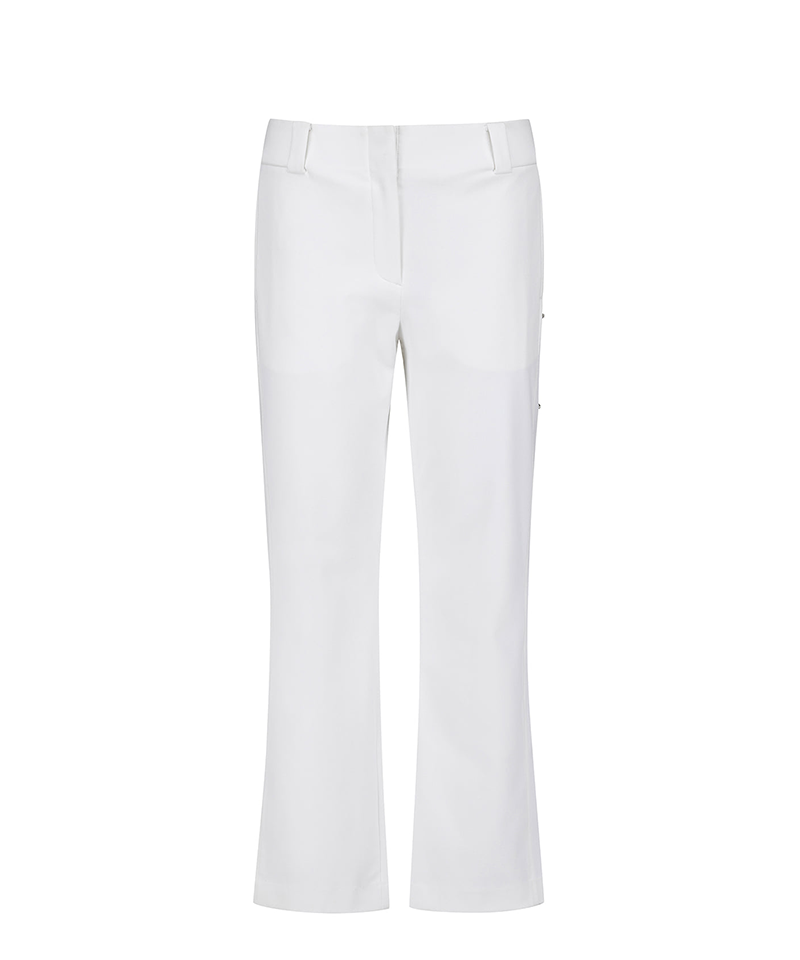 Women's Semi Boot Cut Pants - Off White