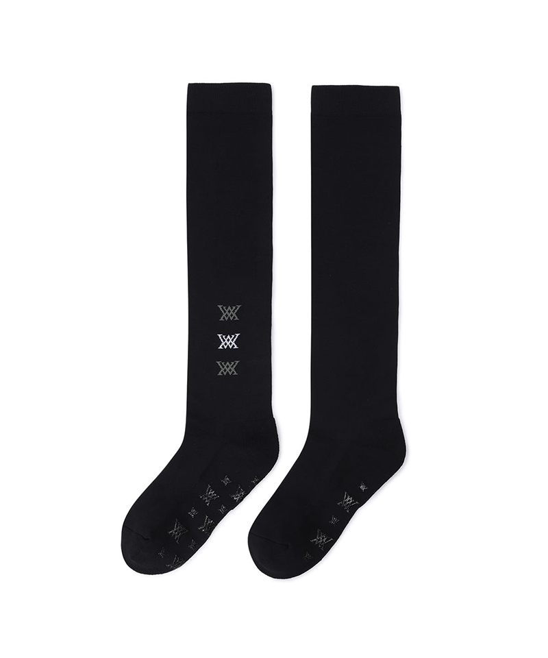 Women's Pocker Knee Socks - Black