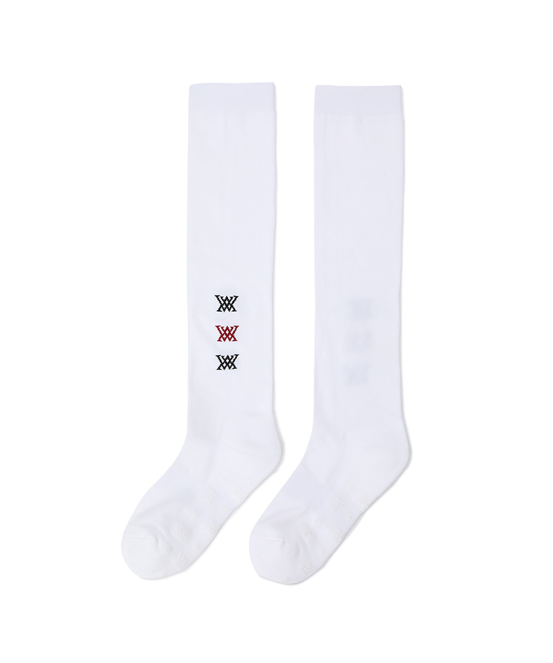 Women's Pocker Knee Socks - White