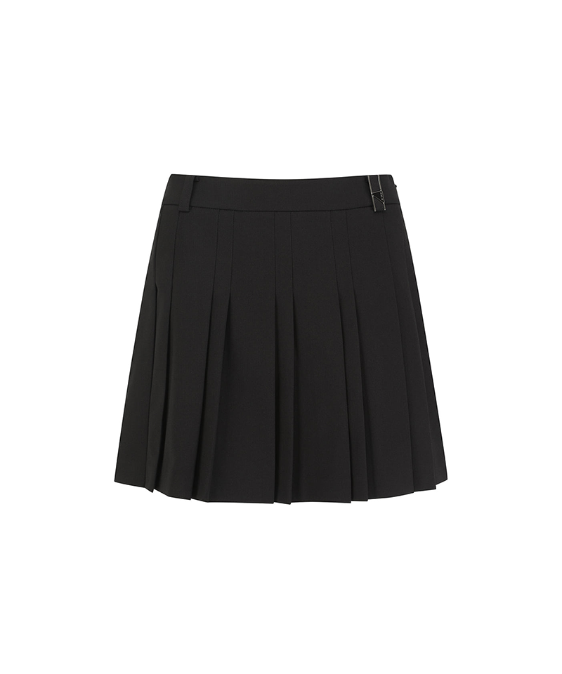 Women's Pleated Skirt - Black