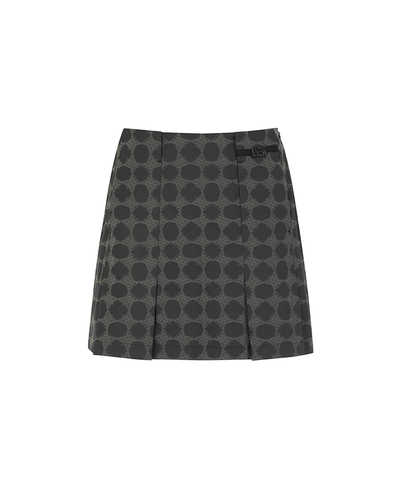 Women's Seasonal Pattern Skirt - Black
