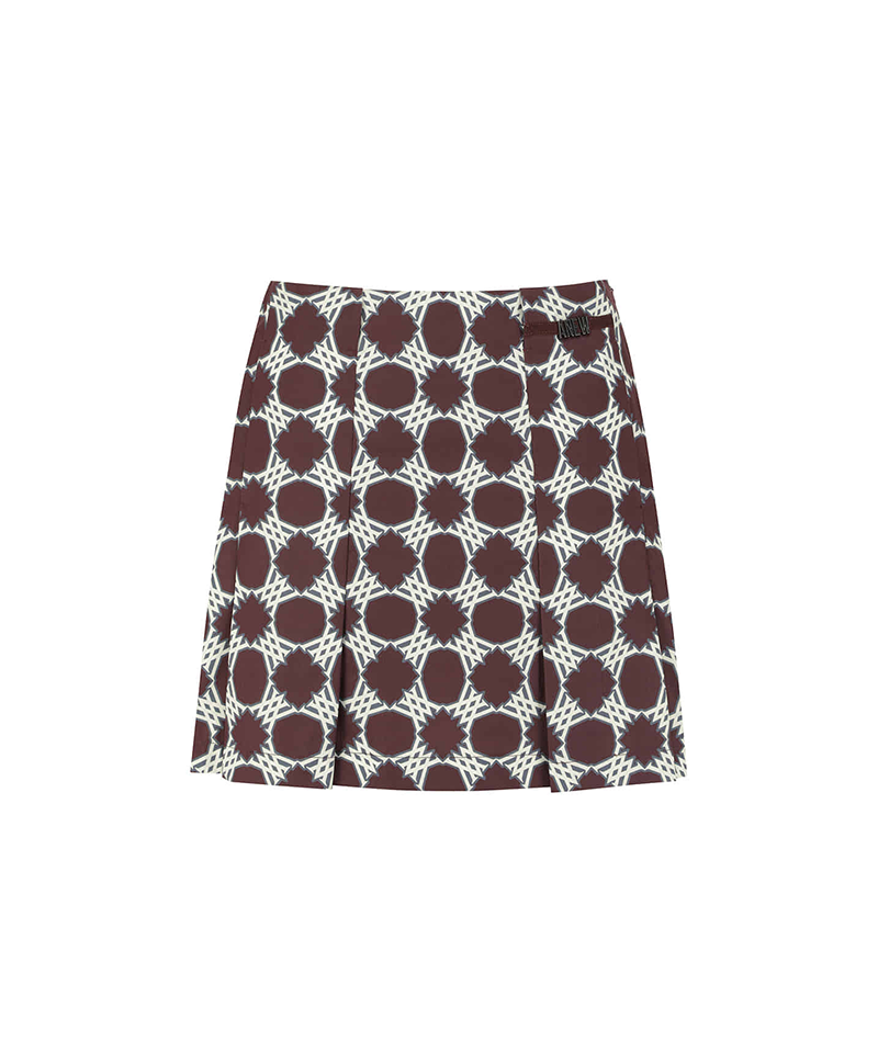 Women's Seasonal Pattern Skirt - Brown