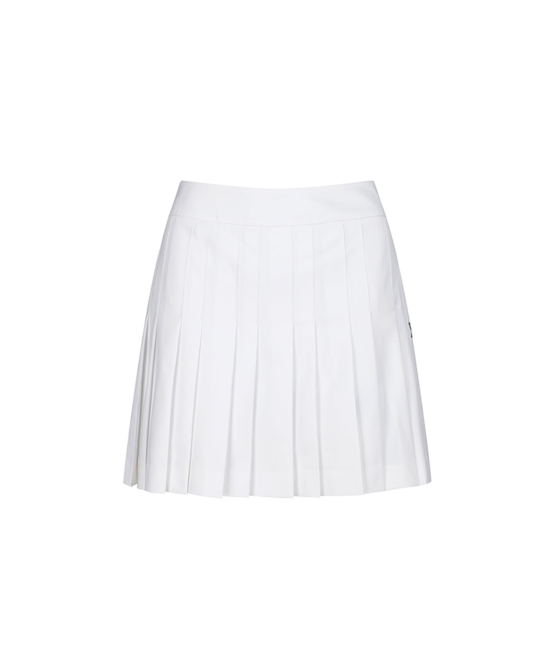 Women's Double Pleats Skirts - White