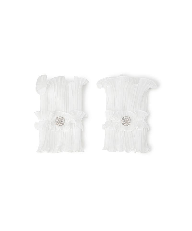 Women's Frill Wrist Cover - White