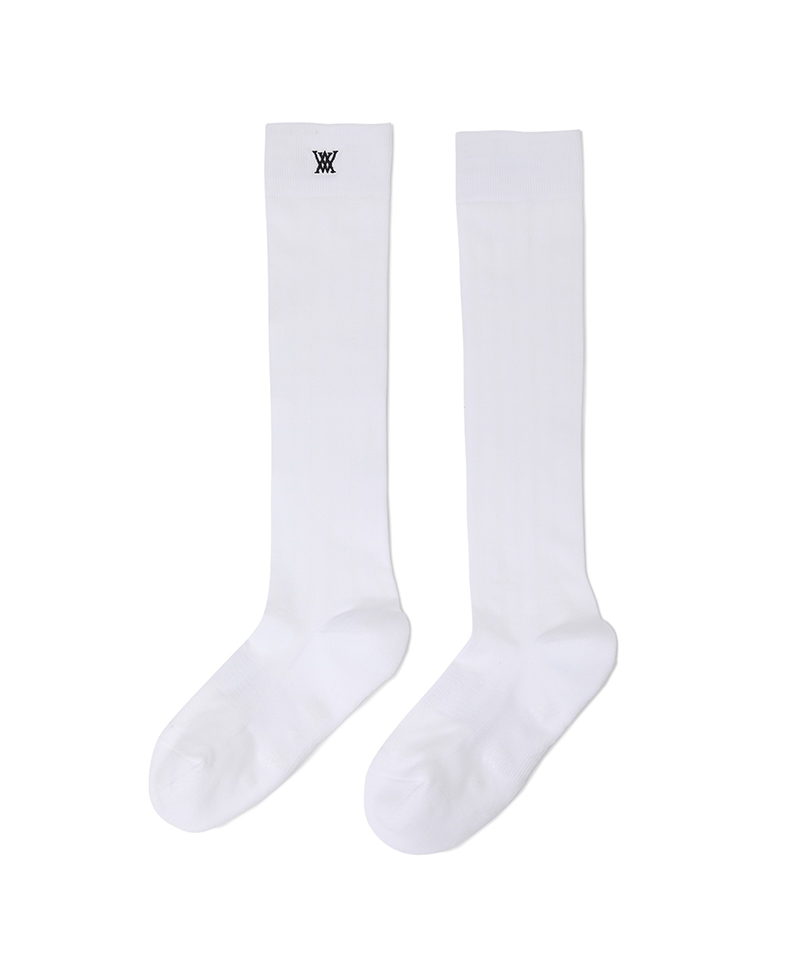 Women's Color Pop Knee Socks - White