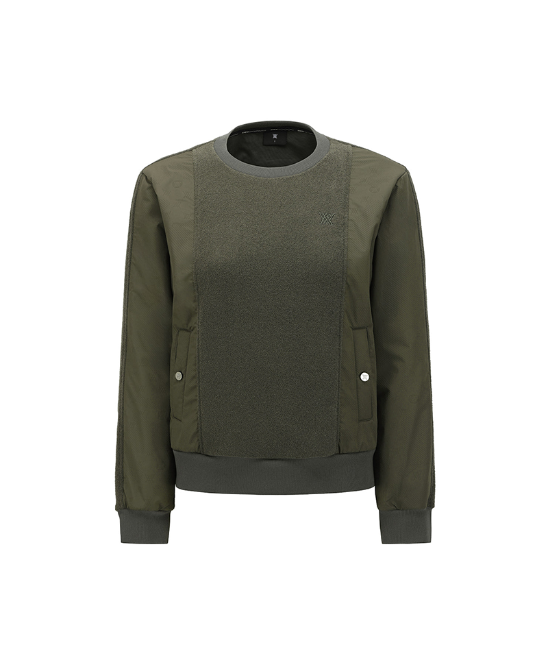 Women's Woven Hybrid T-Shirt - Dark Khaki