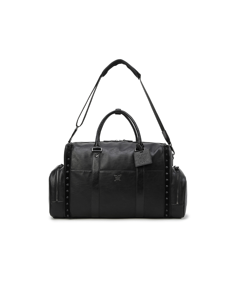 Uni Vintage Stud Boston Bag - Black