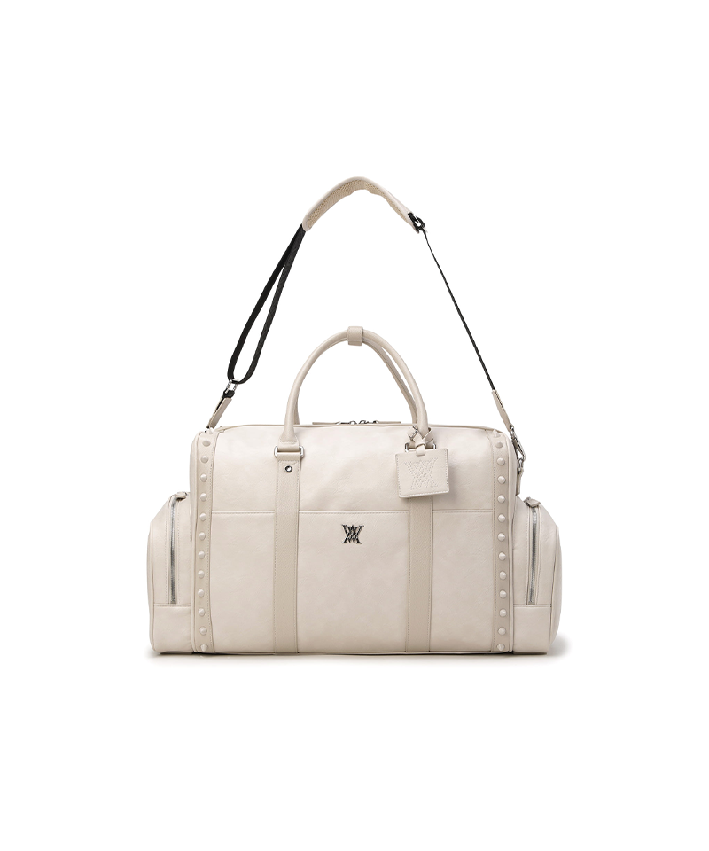 Uni Vintage Stud Boston Bag - Ivory