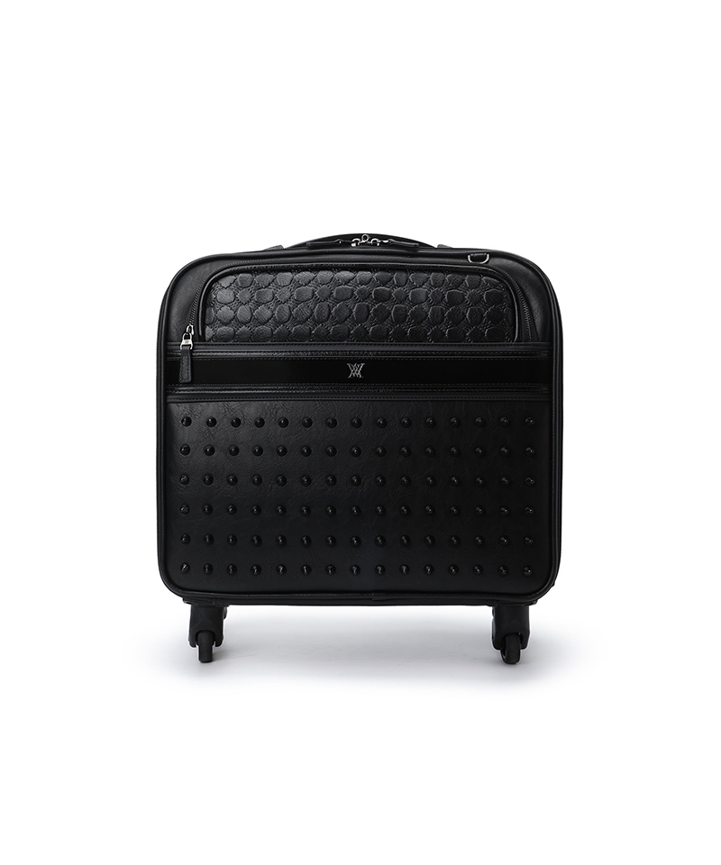 Uni Stud Vintage Wheel Boston Bag - Black
