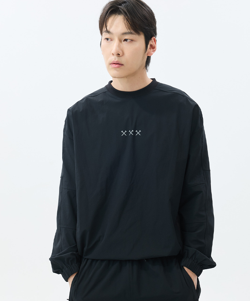 Jamie West Active Mesh Panel Sweatshirt - Black