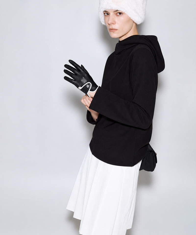 Anell Golf Polar Fleece Spandex Hoodie - Black