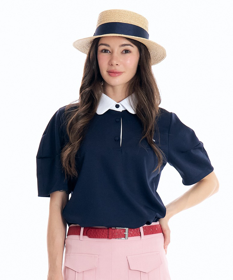 BENECIA 12 Flat Cushion Short Sleeves - Navy