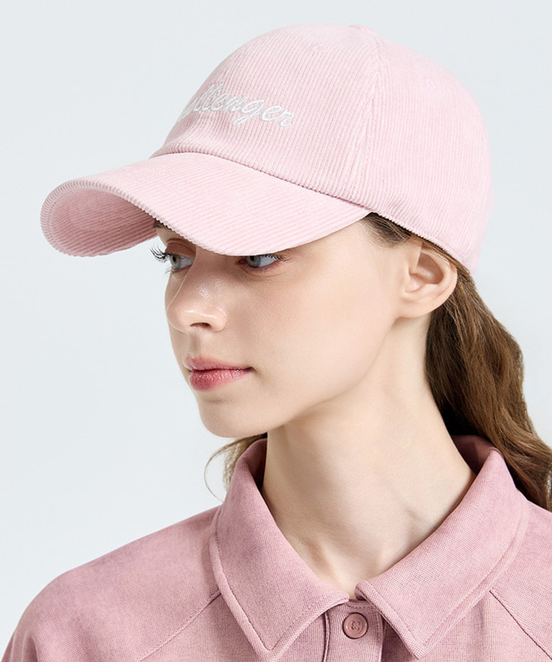 Challenger Women's Corduroy Lettering Ball Cap - Pink
