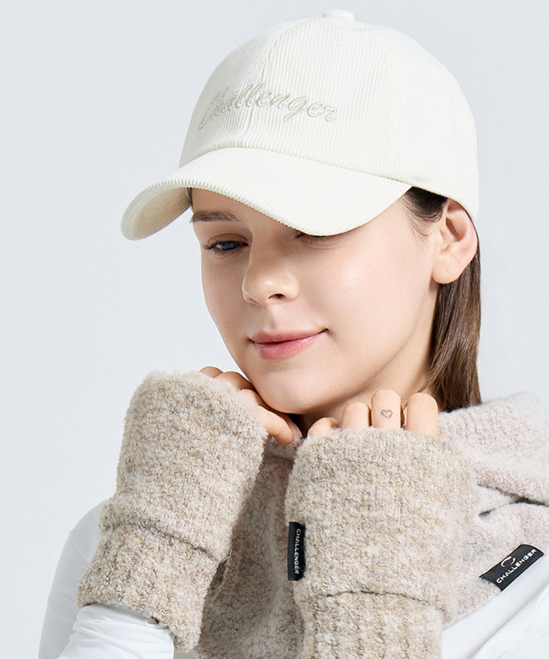 Challenger Women's Boucle Furmix Hand Cover - Light Beige