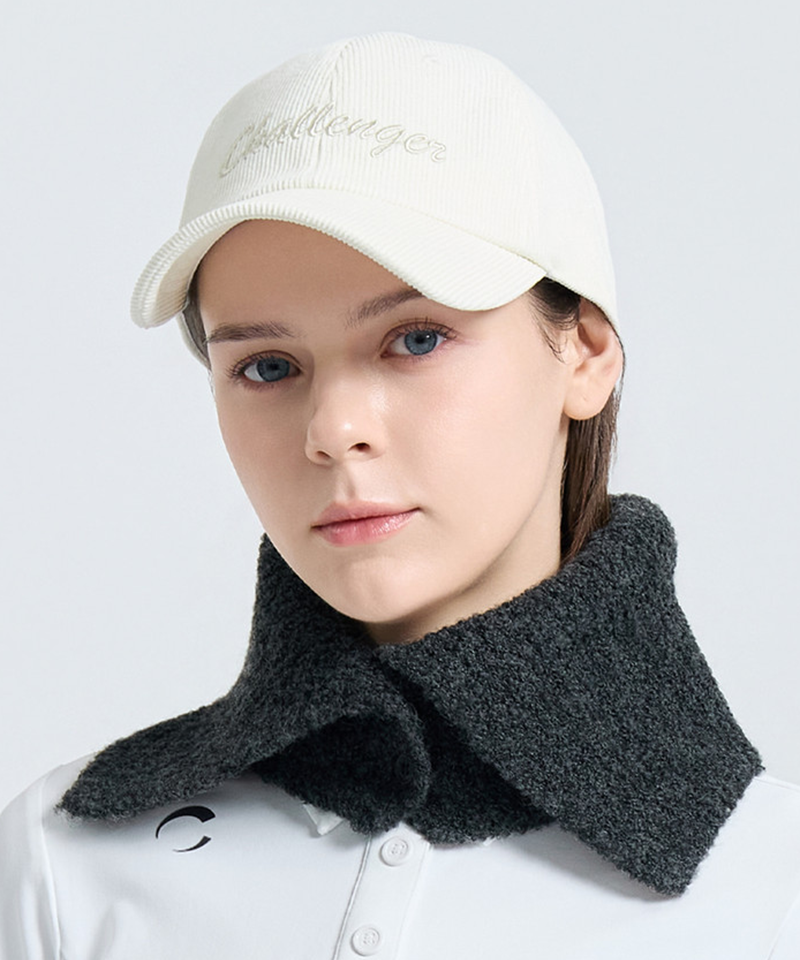 Challenger Women's Button Boucle Neck Warmer - Charcoal