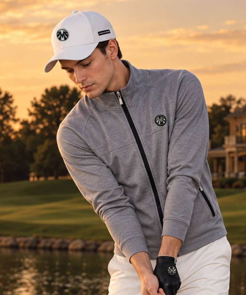 Men's Hyperspan 4-Season Jersey Zip-Up - Gray