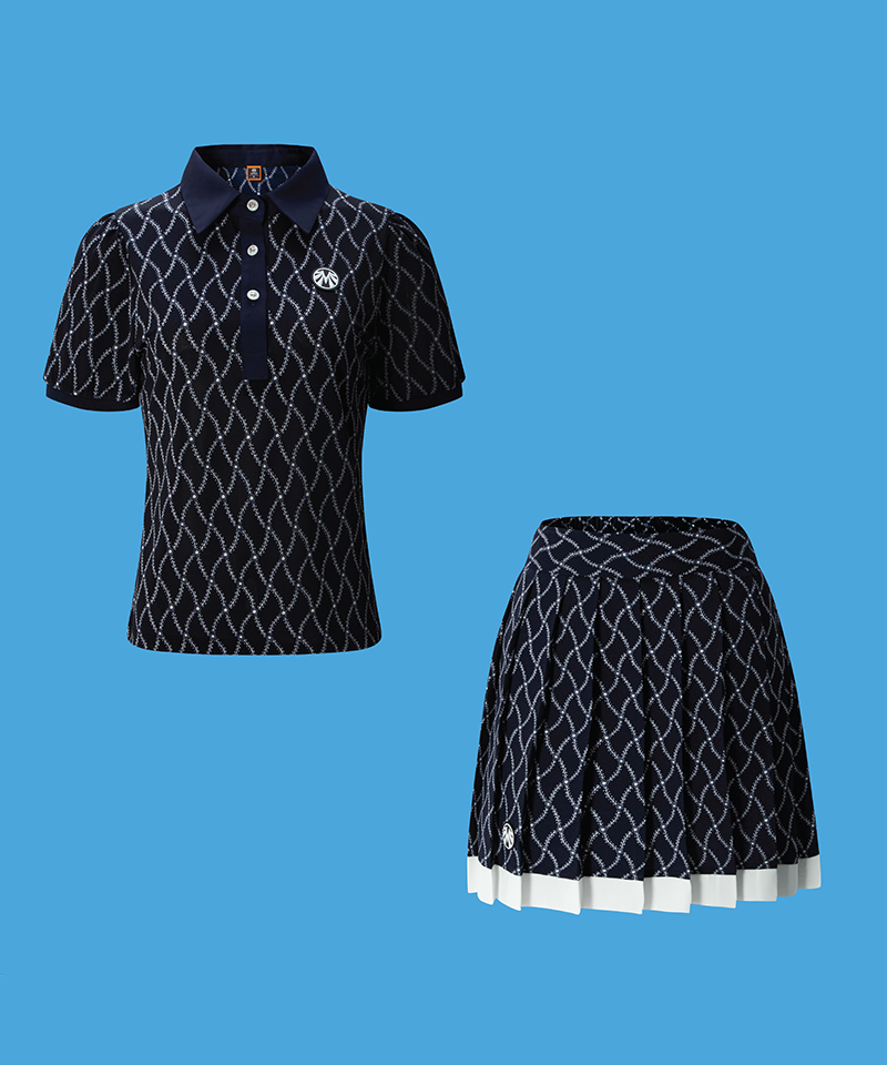 Black Label Cooling Fabric Coordi Set (Top + Bottom)