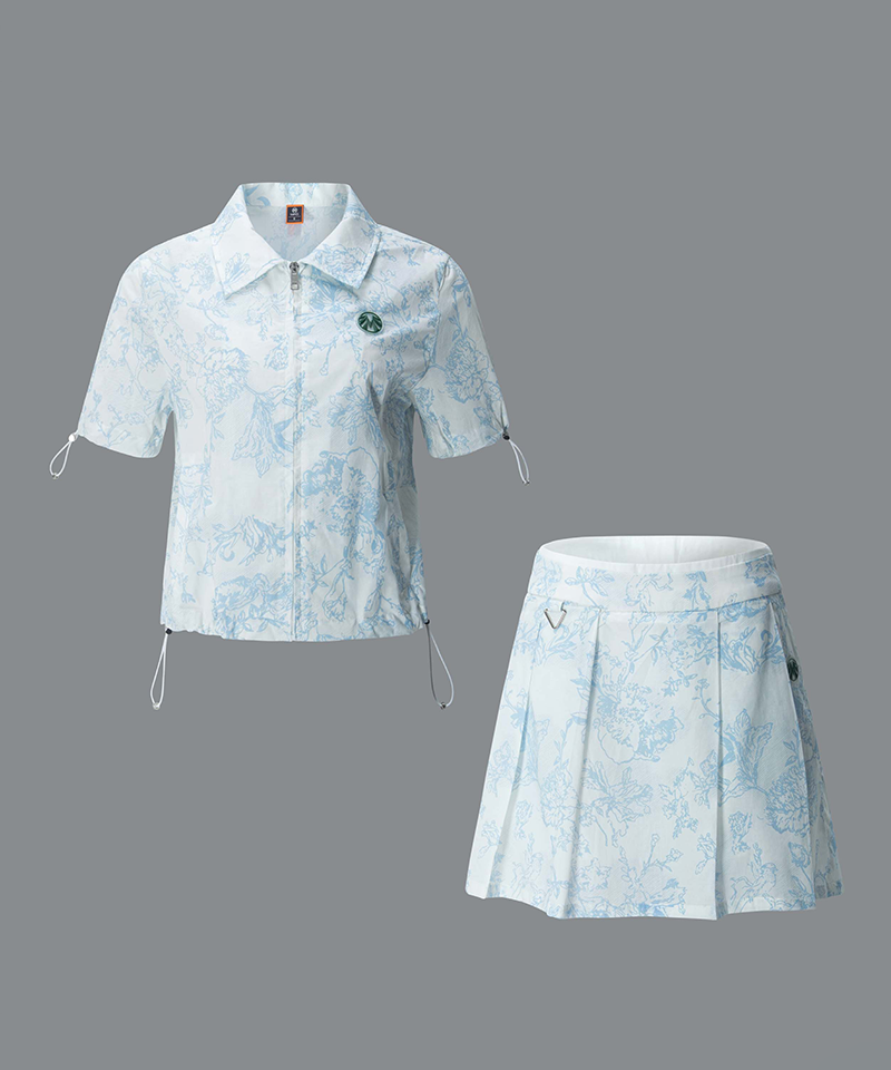 Gold Label Cool Summer Material Nature Fabric Coordi Set (Top +Bottom)