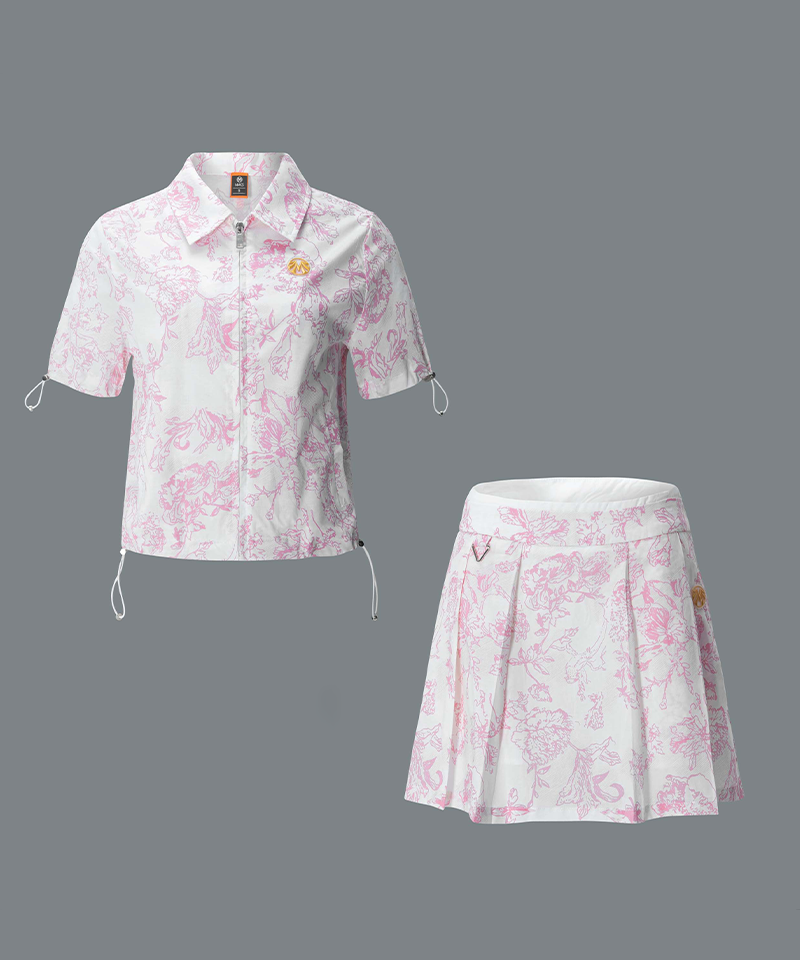 Gold Label Cool Summer Material Nature Fabric Coordi Set (Top + Bottom)