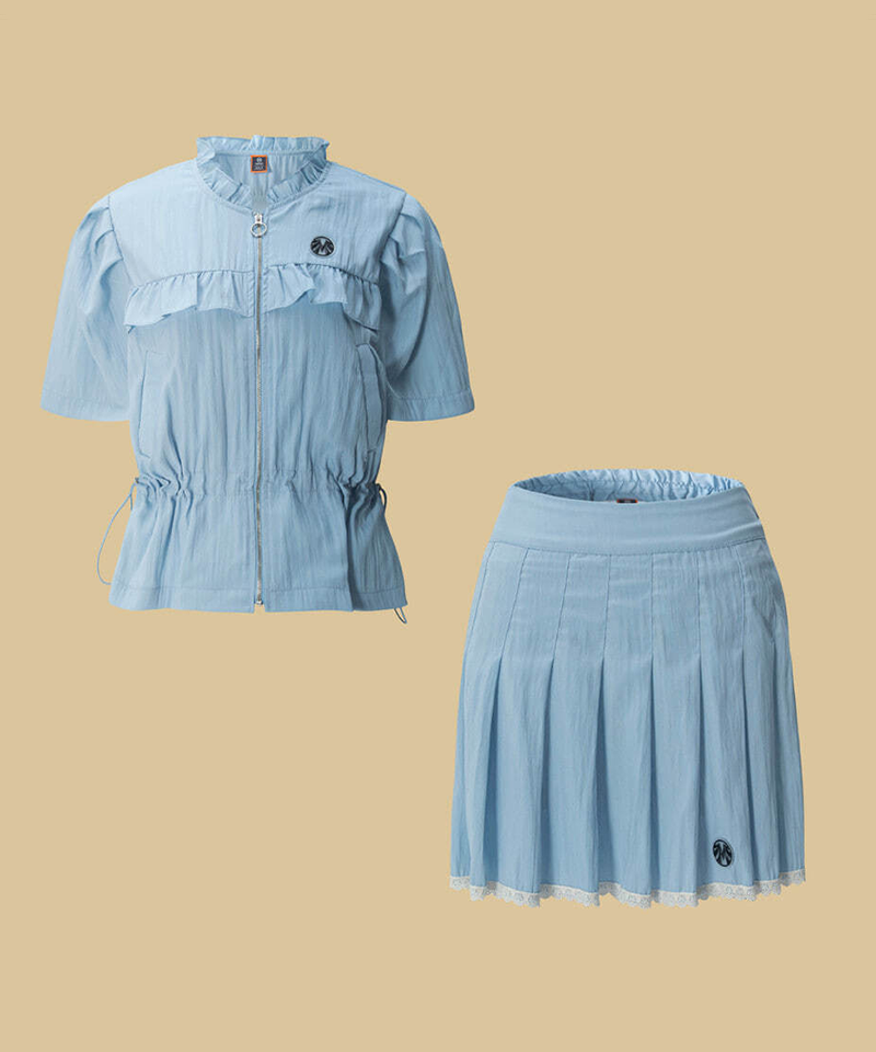 Women's Black Label Cool Nature Fabric Summer Outfit Set (Top+Bottom)