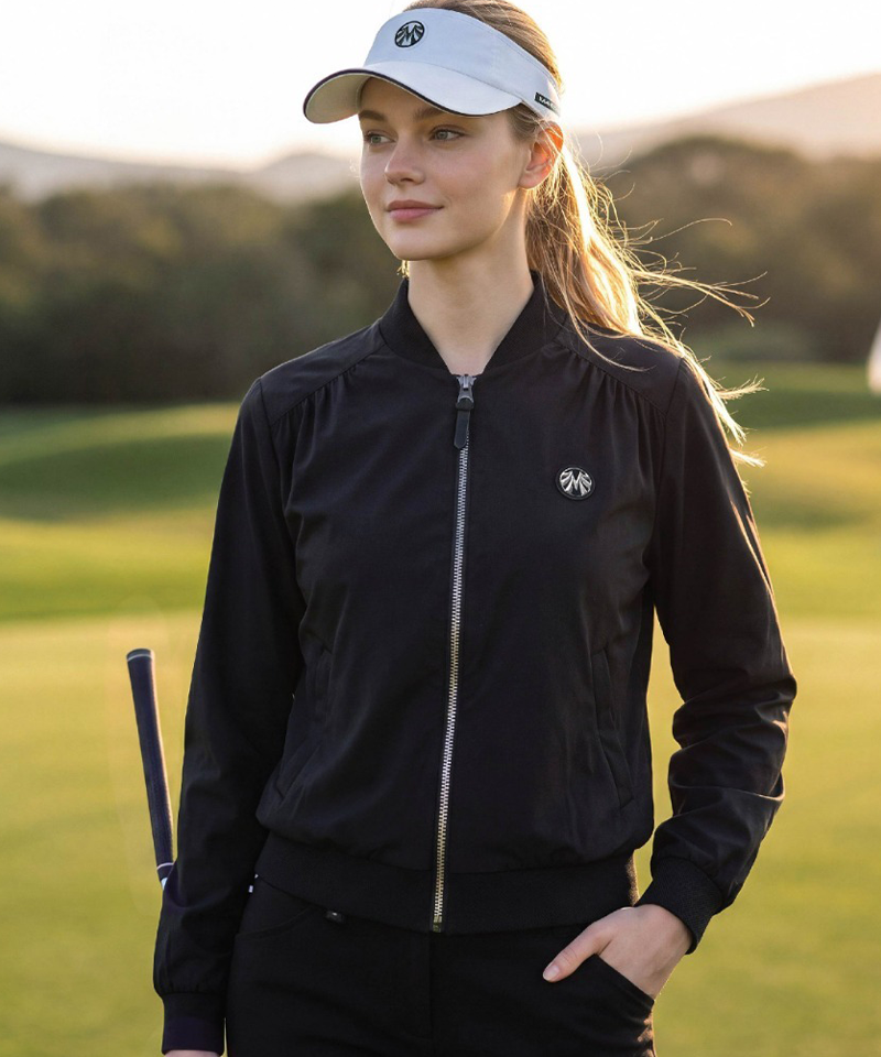 Women's Ultra-light Hyper-Span Slim Shirring Jacket - Black