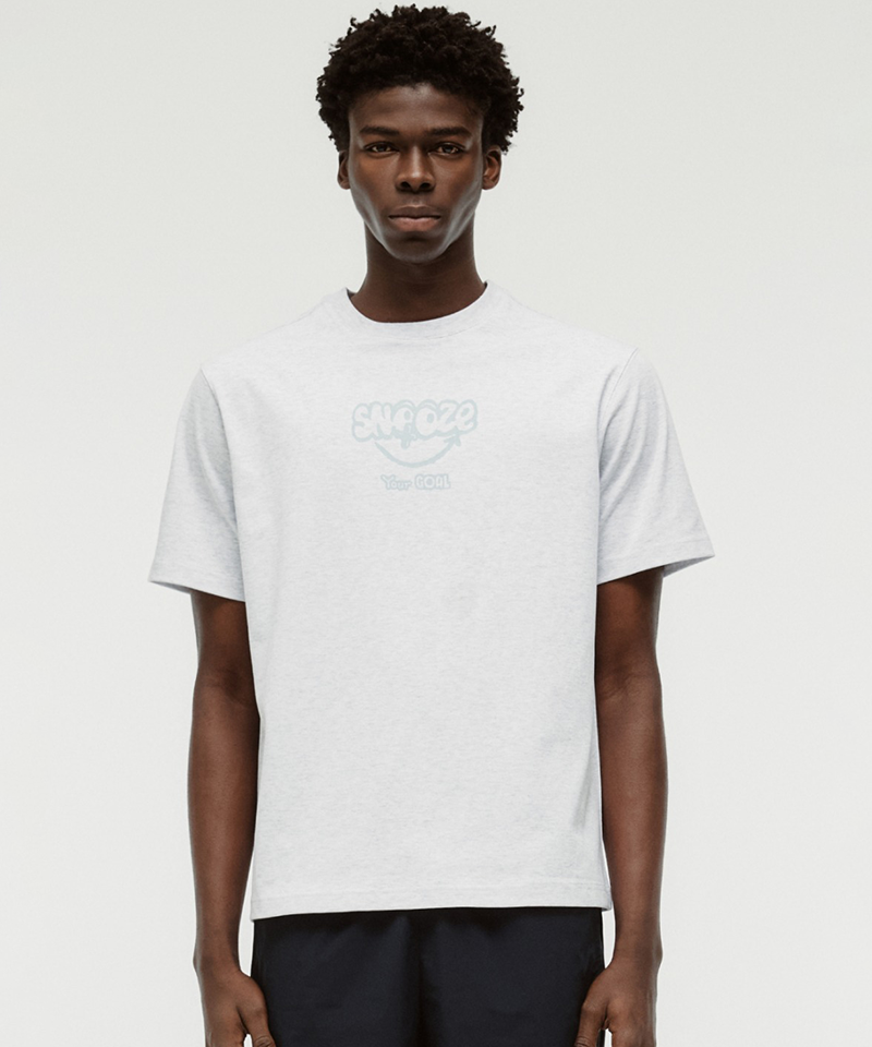 Goal Studio Unisex Snooze Airmesh Tee - Melange Grey