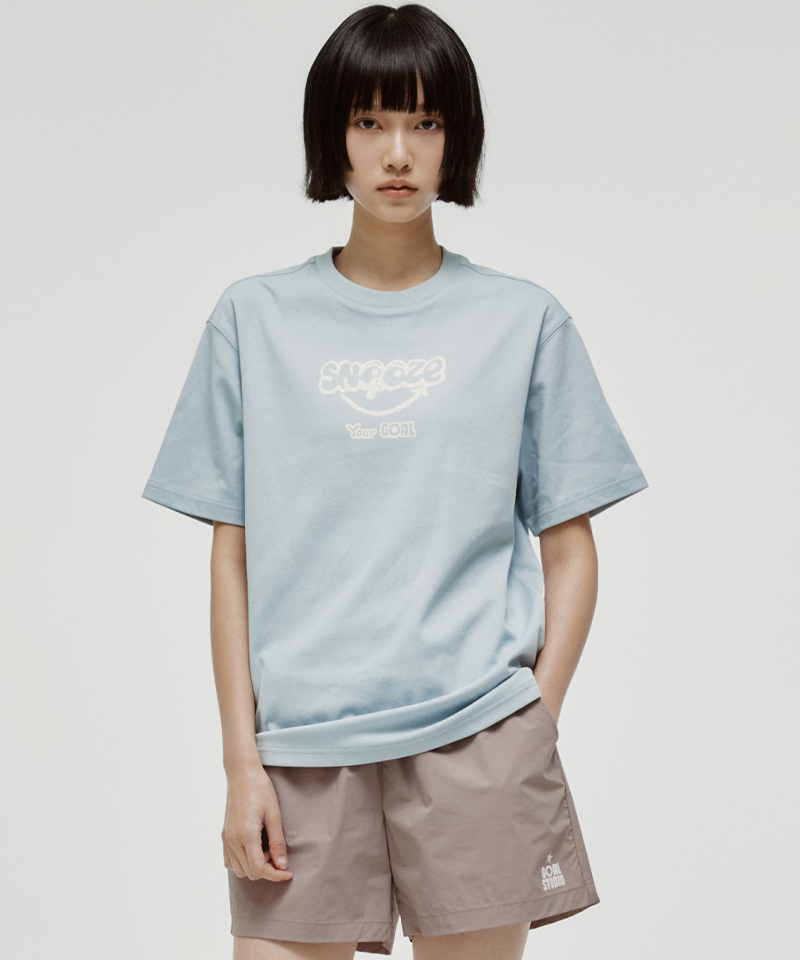 Goal Studio Unisex Snooze Airmesh Tee - Sky Blue