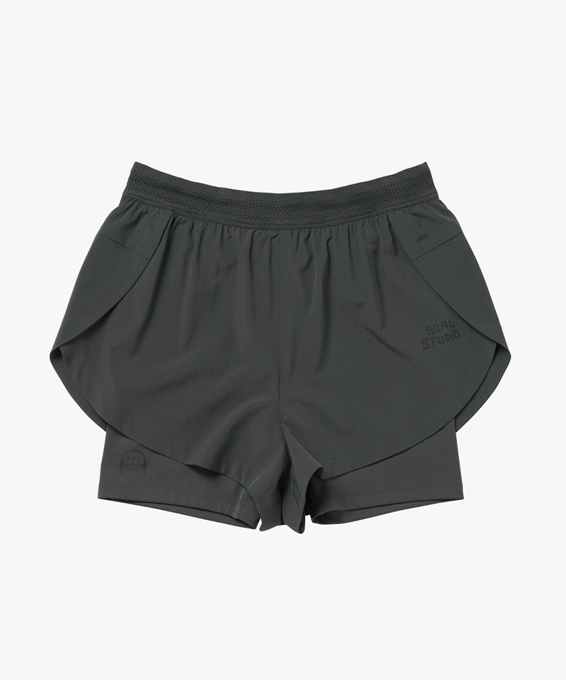 Goal Studio Women's Novo Running Shorts - Charcoal