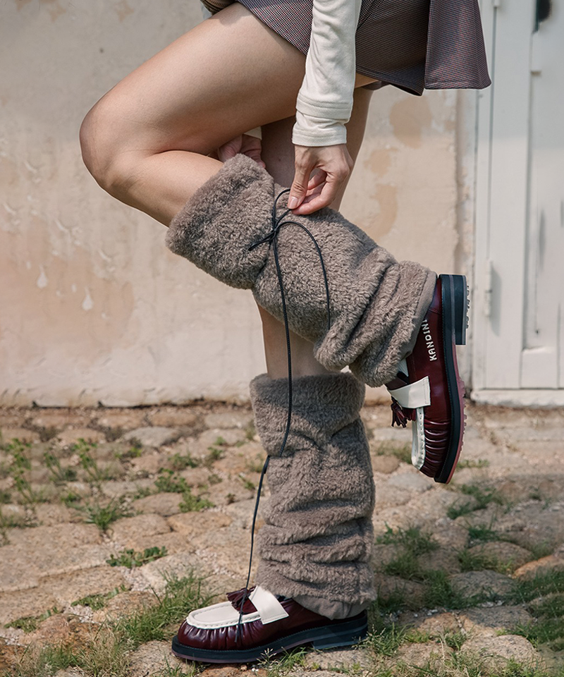 KANDINI Fleece Leg-Warmer - Mocha