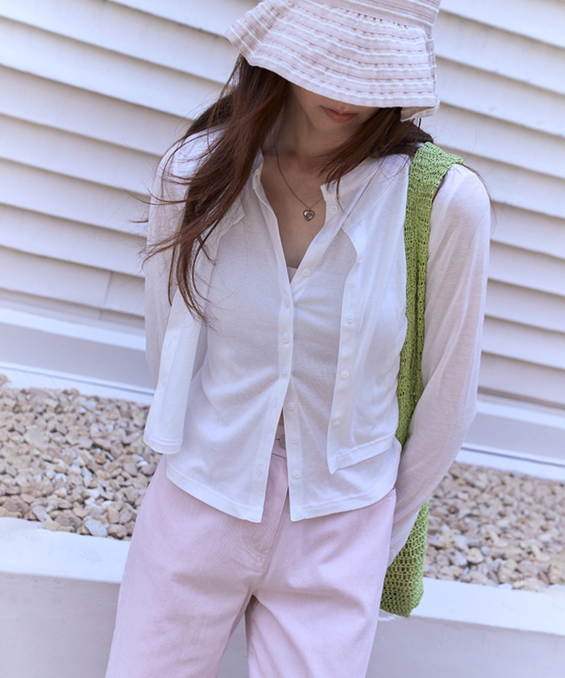 Monday Flow Flow Layer Cardigan - White