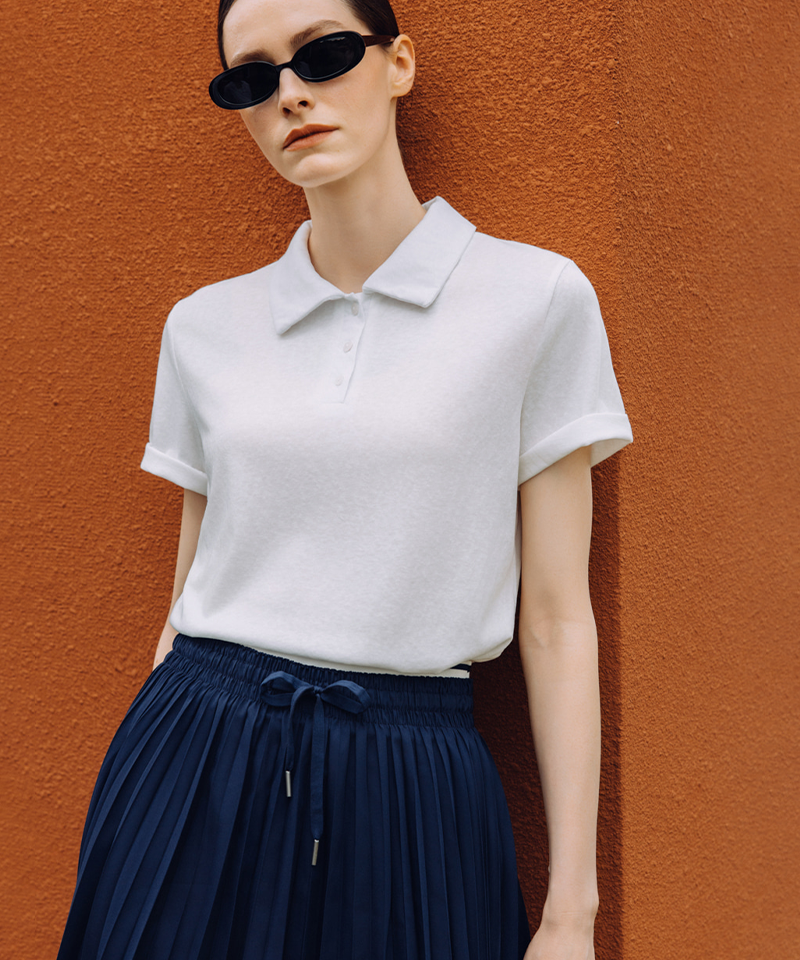 OBER Golf Essential Collared T-shirt - White