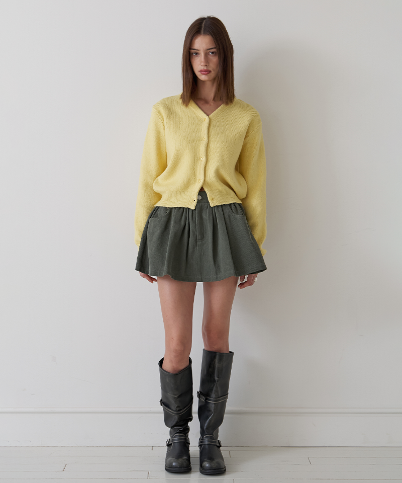 PIV'VEE Shearling Mini Skirt - Fuzzy Charcoal