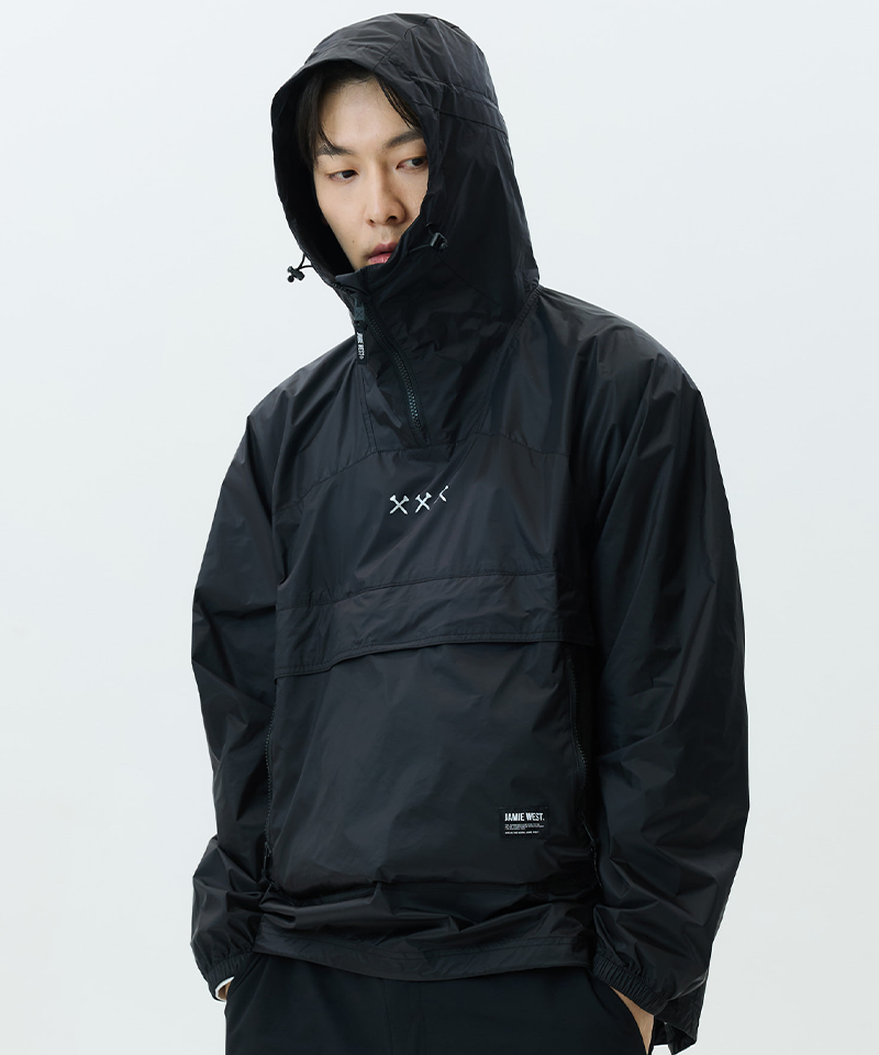 Jamie West Tactical Packable Rain Jacket - Black