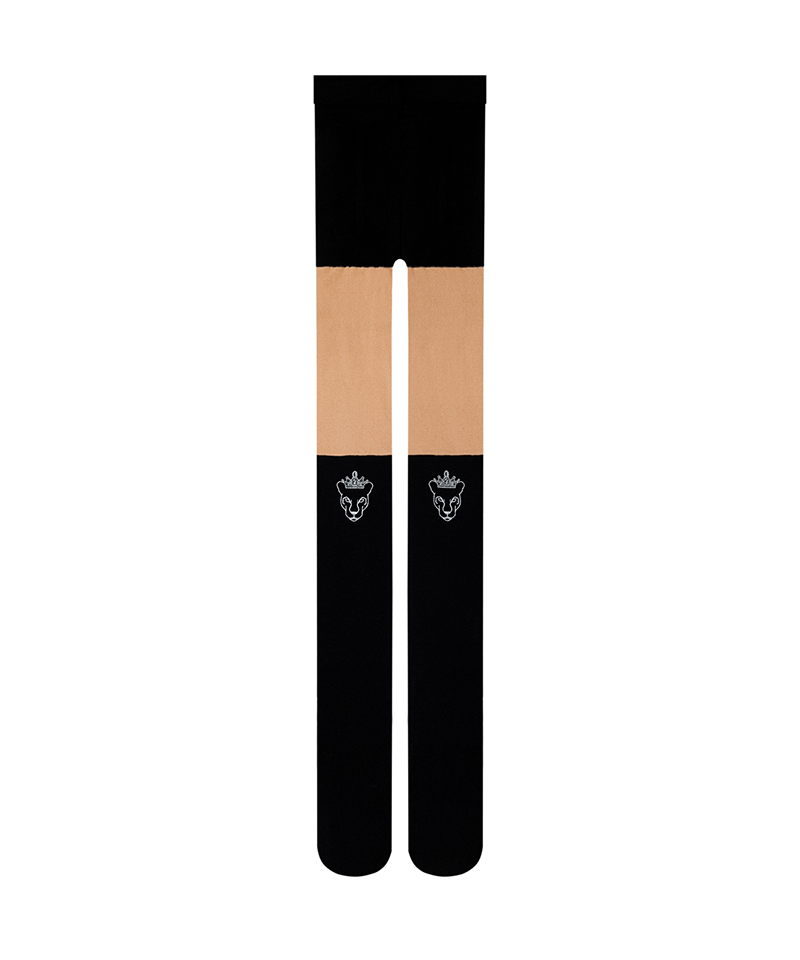 UTAA Panther Mix Logo Stocking Blocks Tights - Black
