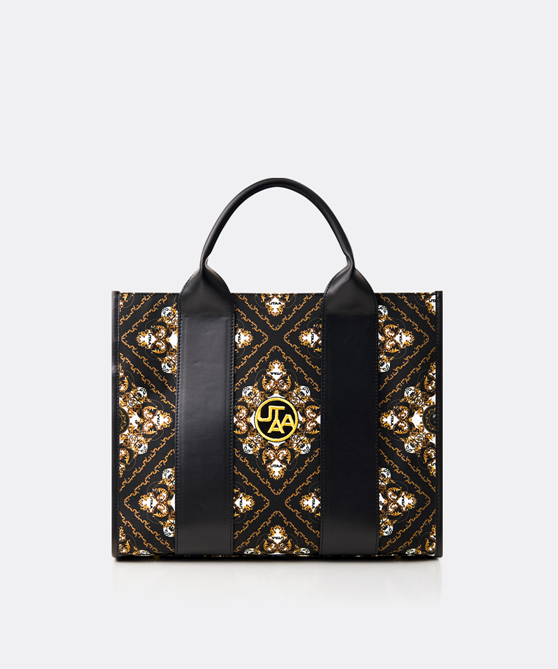 UTAA Midnight Panther Baroque Tote Bag - Black