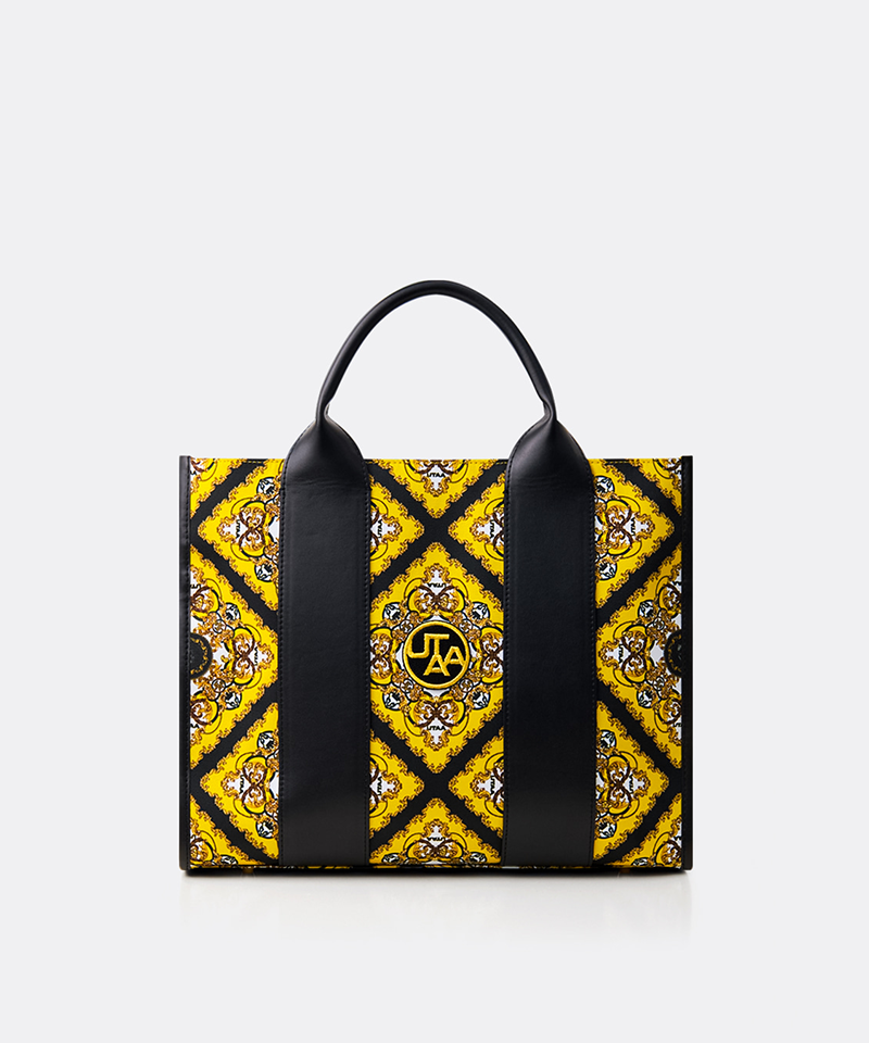 UTAA Midnight Panther Baroque Tote Bag - Yellow