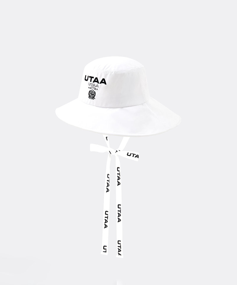 UTAA Women's Laurel Symbol Emblem Bucket Hat - White