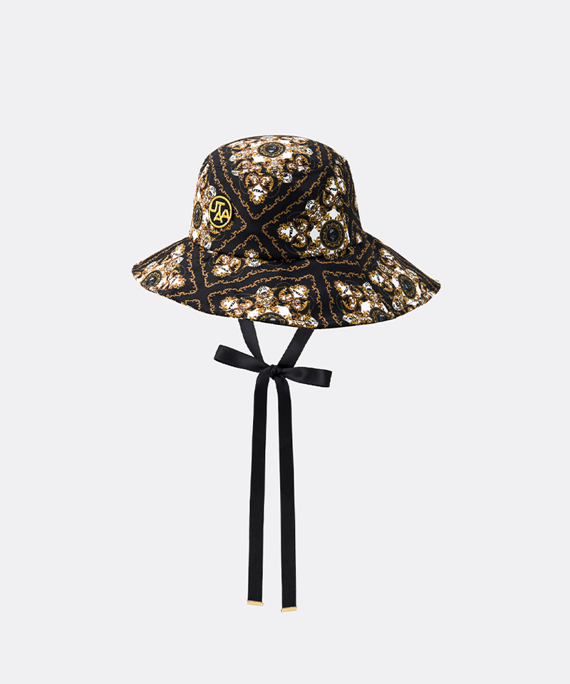 UTAA Women's Midnight Panther Baroque Bucket Hat - Black