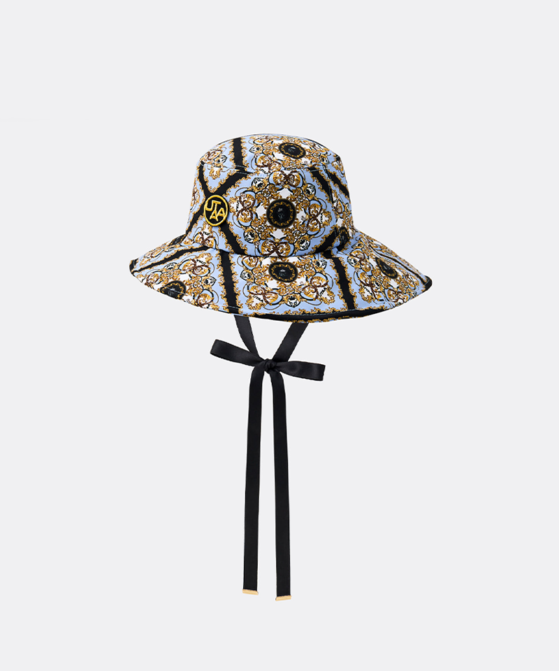 UTAA Women's Midnight Panther Baroque Bucket Hat - Sky Blue