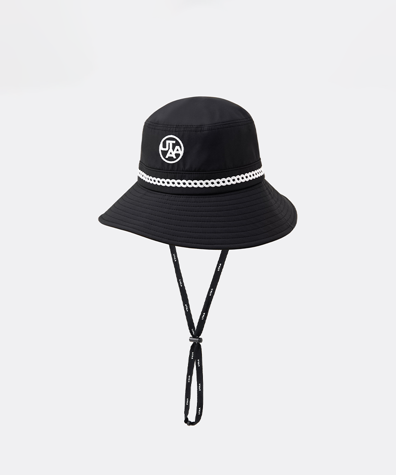 UTAA Atelier Braid Color Bucket Hat - Black