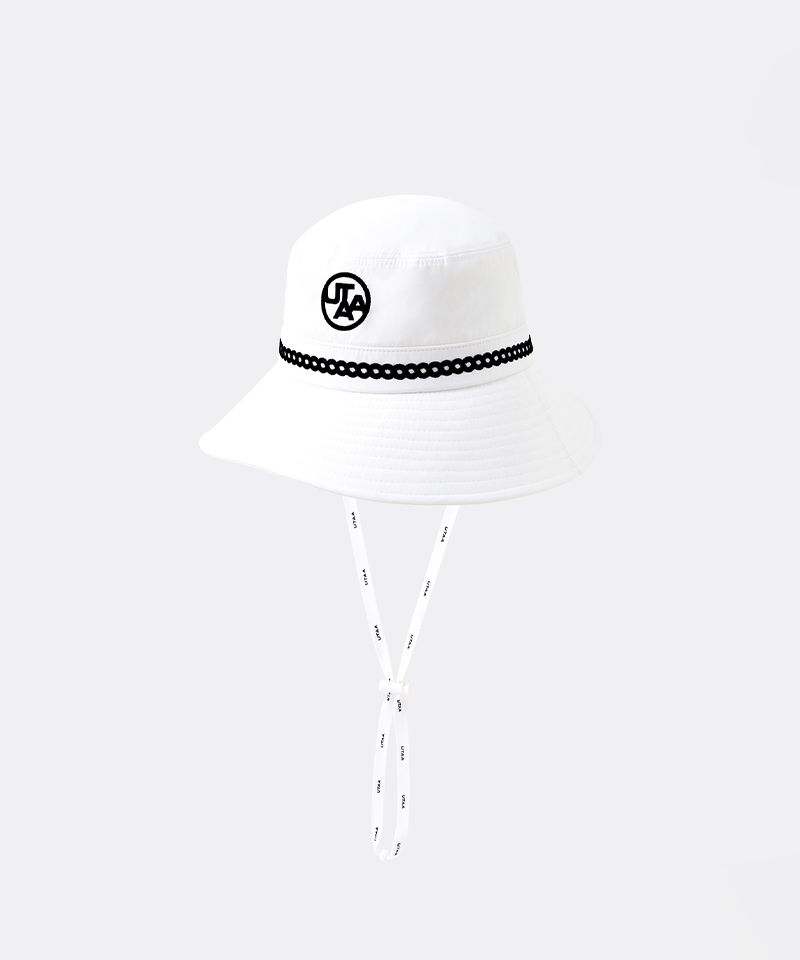 UTAA Atelier Braid Color Bucket Hat - White