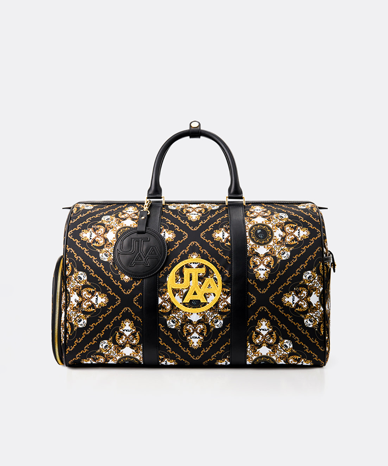 UTAA Midnight Panther Baroque Boston Bag - Black