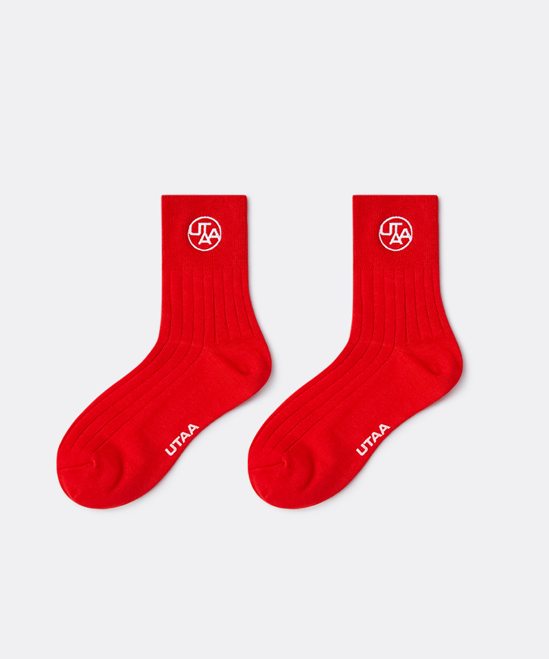 UTAA Women's Champ Symbol Basic Socks - Red